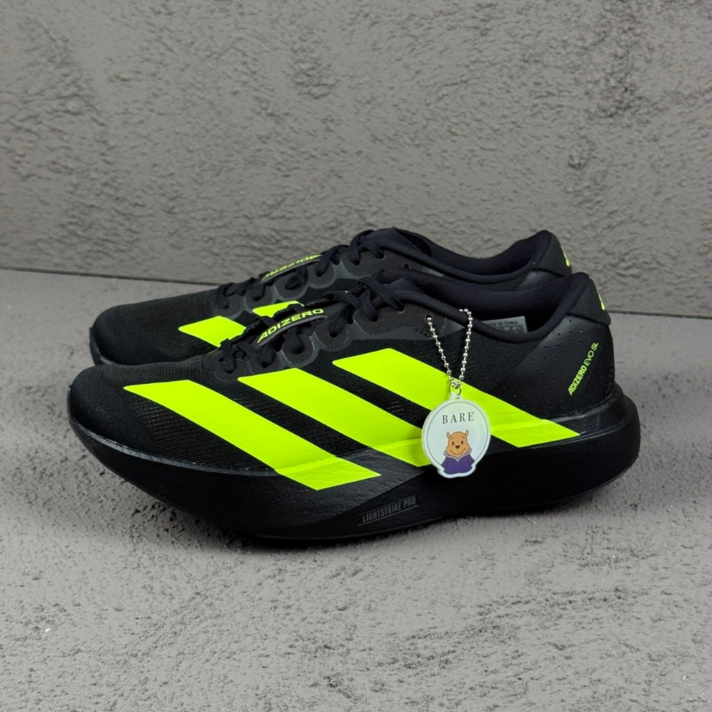 Adidas Adizero Evo SL Black Lucid Lemon (100% Original) [JR3420]