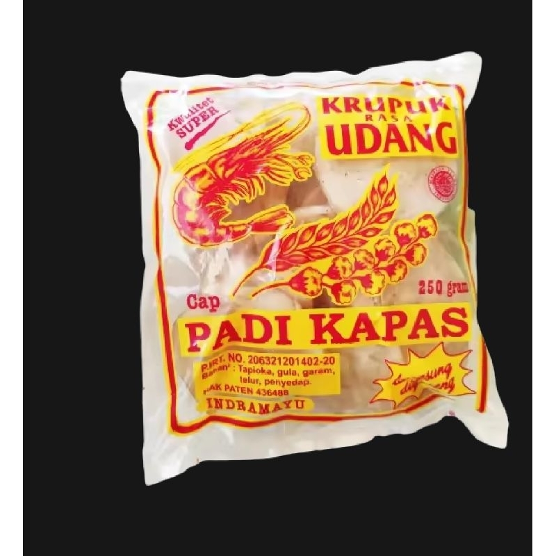 

Krupuk Udang Padi Kapas 1Bungkus 250grm Kualitas Super khas Indramayu