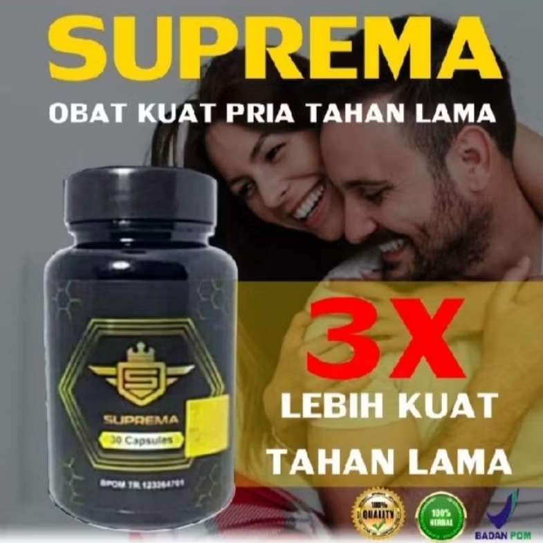 SUPREMA KAPSUL ORIGINAL 100% HERBAL ASLI BPOM CAPSUL AMPUH PERMANEN SUPREMASI SUPERMA SUPERMASI SUPR