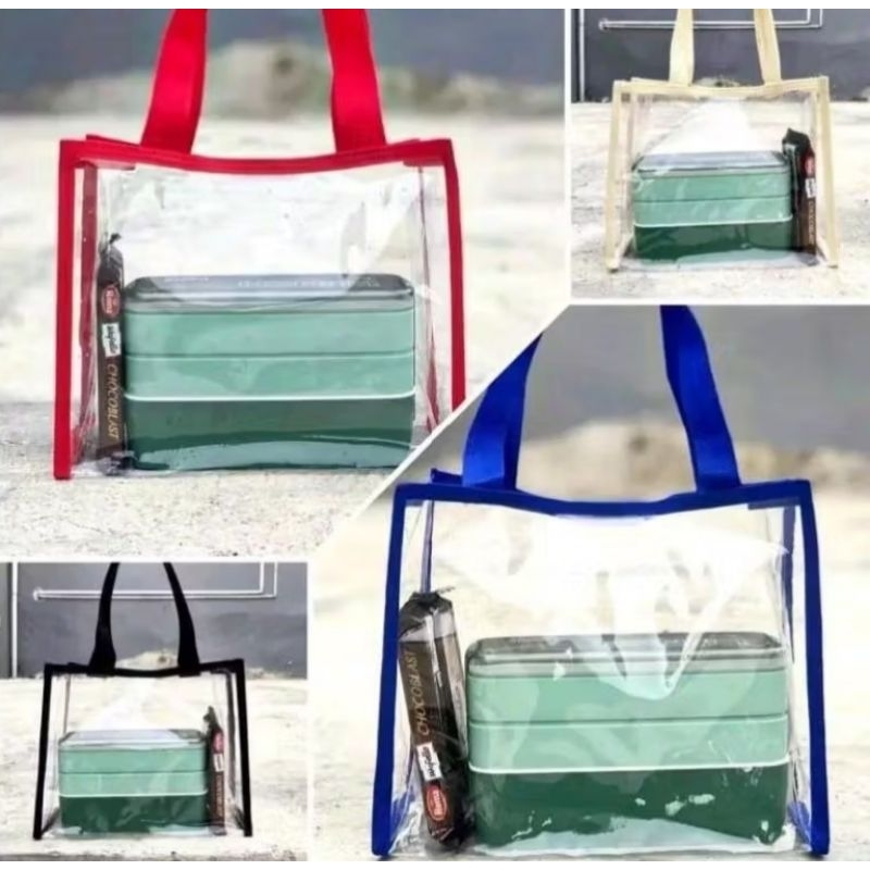 

TAS HAMPERS HAJATAN/TAS MIKA TRANSPARAN/TOTEBAG SOUVENIR