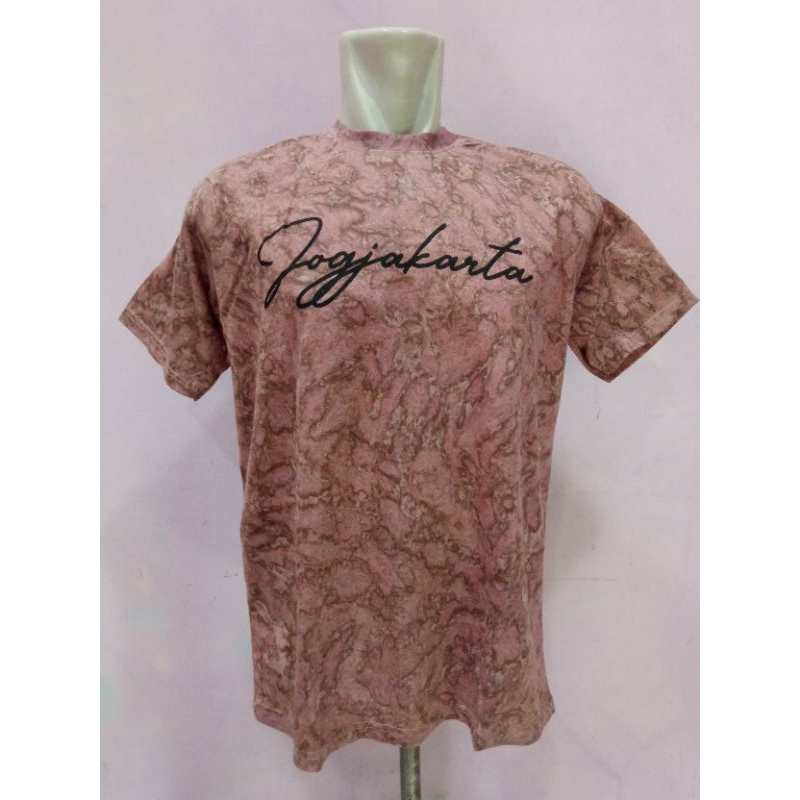 Kaos batik abstrak wisata jogja