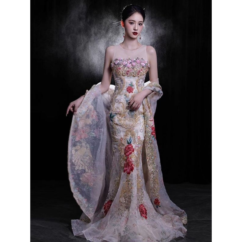 Party Dress Import, Dress Pengantin Cina, Qipao Import, Sangjit Dress