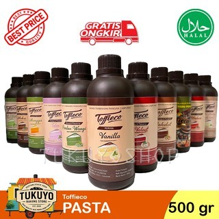

Toffieco PASTA Perisa 500 GR aneka rasa Vanilla Butter, Pandan, Cokelat BF, Moka Mangga Stroberi dll