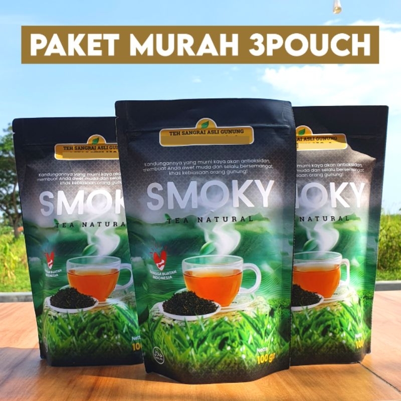 

TEH KESEHATAN ANTIOKSIDAN TINGGI SMOKYTEA | DETOKS USUS | PAKET 3POUCH SMOKY TEA | RESEP TEH SEHAT PENINGGALAN JEPANG!