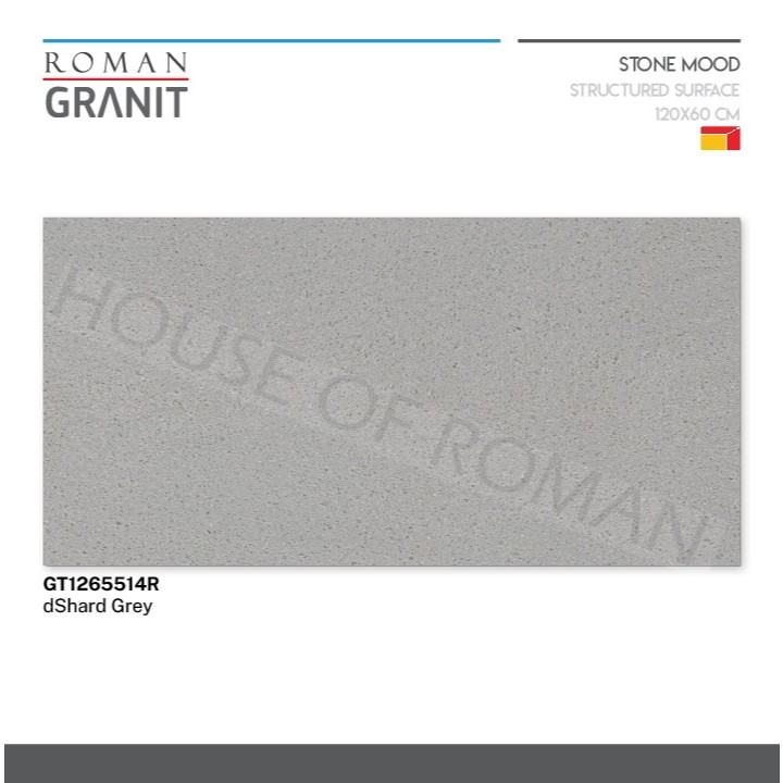 ROMAN GRANIT dShard Grey 120x60 GT1265514R ROMAN GRANIT