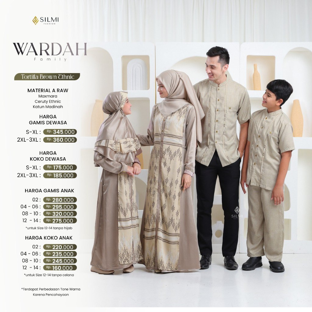 Sarimbit Wardah Family Terbaru Family Set Baju Couple Keluarga