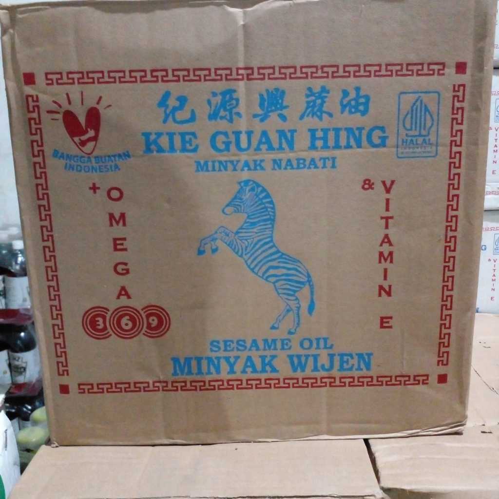 

Minyak Wijen Zebra / Kie Guan Hing 600 ML, 1 Ctn Isi 12 Btl