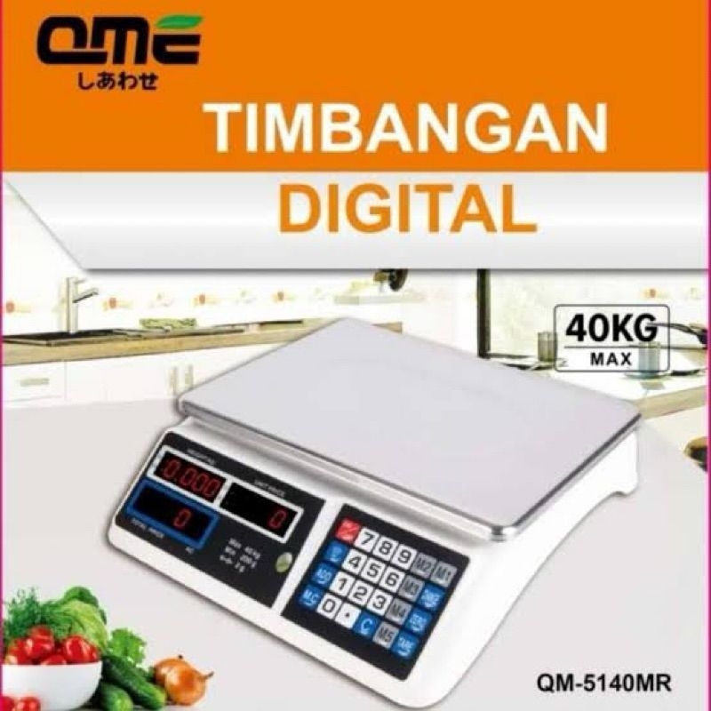 TIMBANGAN BUAH DIGITAL 40KG || TIMBANGAN DIGITAL BESAR || TIMBANGAN QME