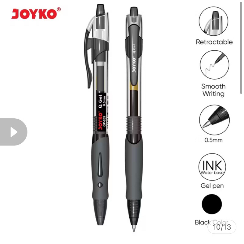 

Gel Pen Pulpen Pena Joyko GP-265 Q Gel 0.5 mm