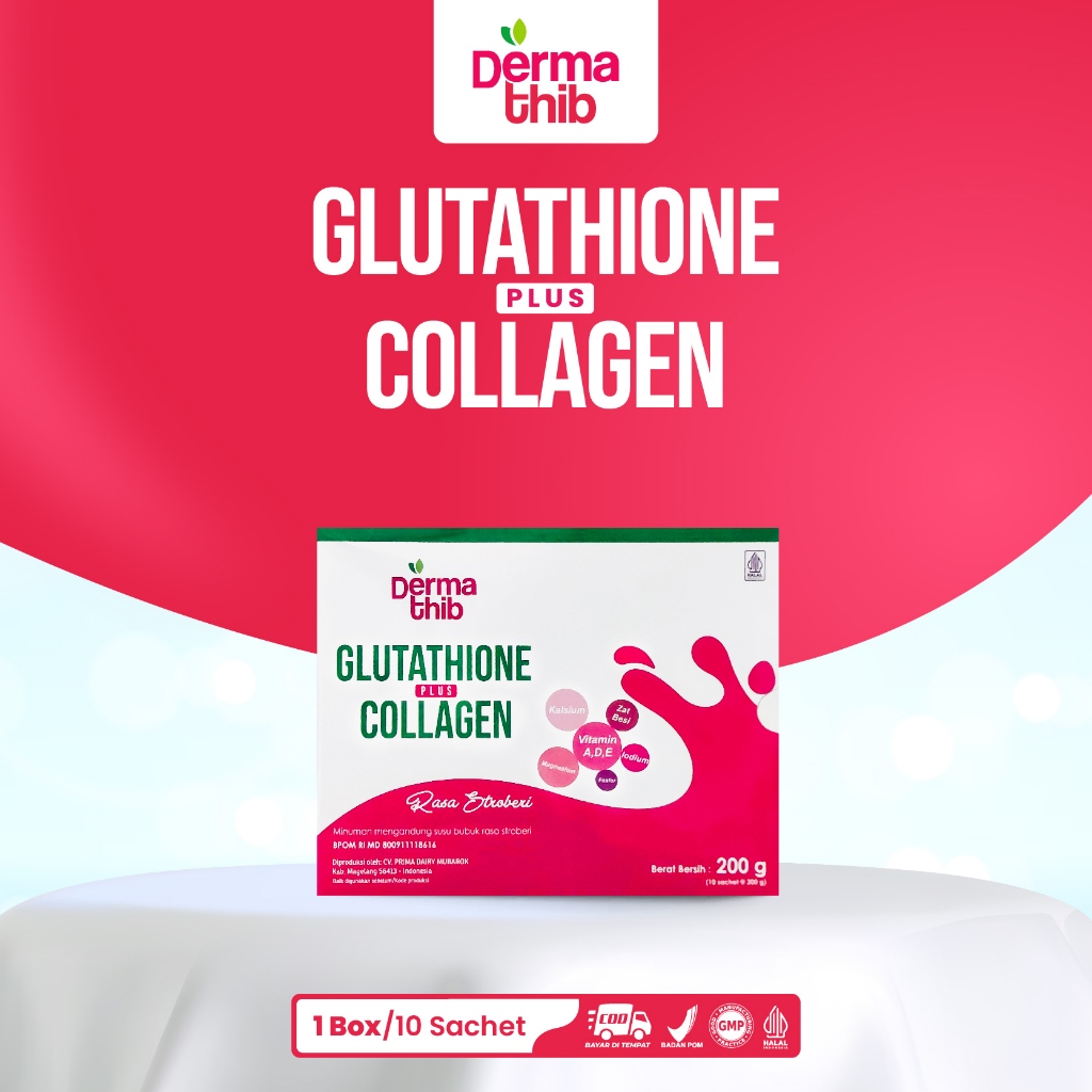 

DERMATHIB - Collagen Plus Glutation - Minuman Kolagen dan Glutathione