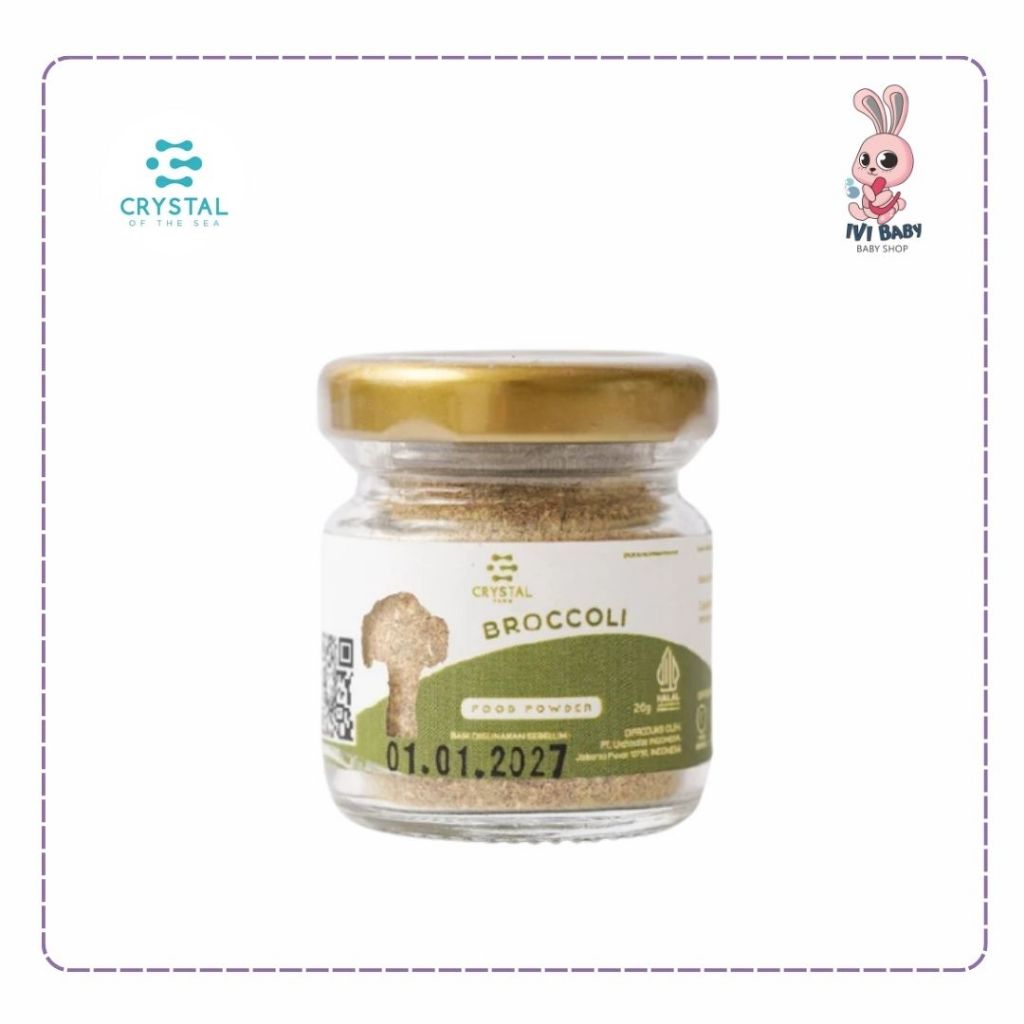

Crystal Of The Sea Broccoli Powder | Bubuk Sayur Brokoli | Non MSG