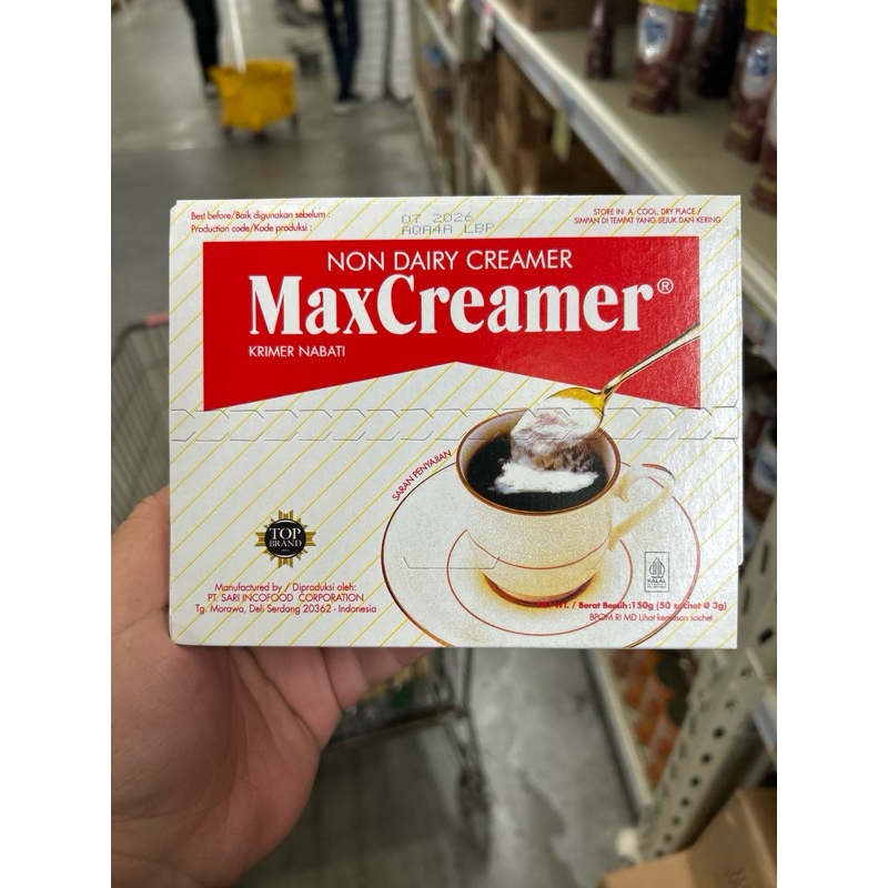 

MaxCreamer 150gram box (50 x 3gram)
