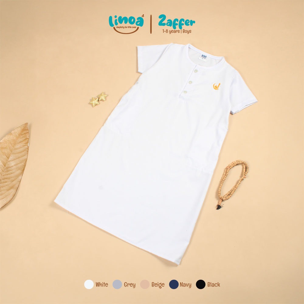 LINOA Zafeer - Jubah Anak Laki laki Baju Koko Anak Laki laki 1-9 Tahun