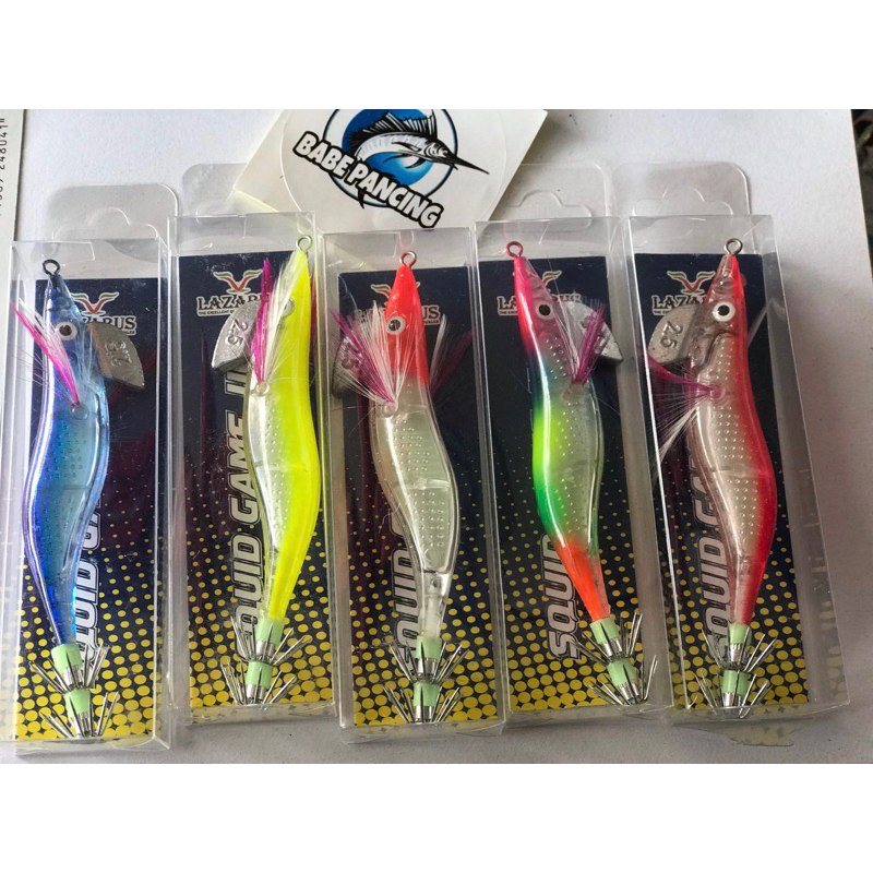 Udang Umpan Pancing Cumi Fiber Lazarus | 2.5g 3.0g