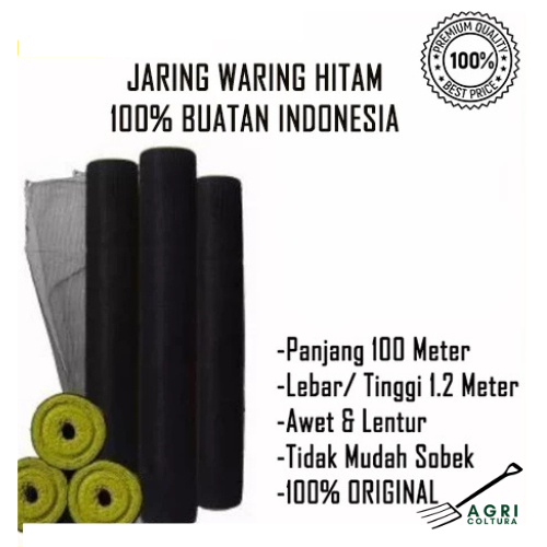 Waring Jaring Waring Kolam Waring Ayam Waring Panjang 100 Meter 1 Roll Tebal ASLI / Waring