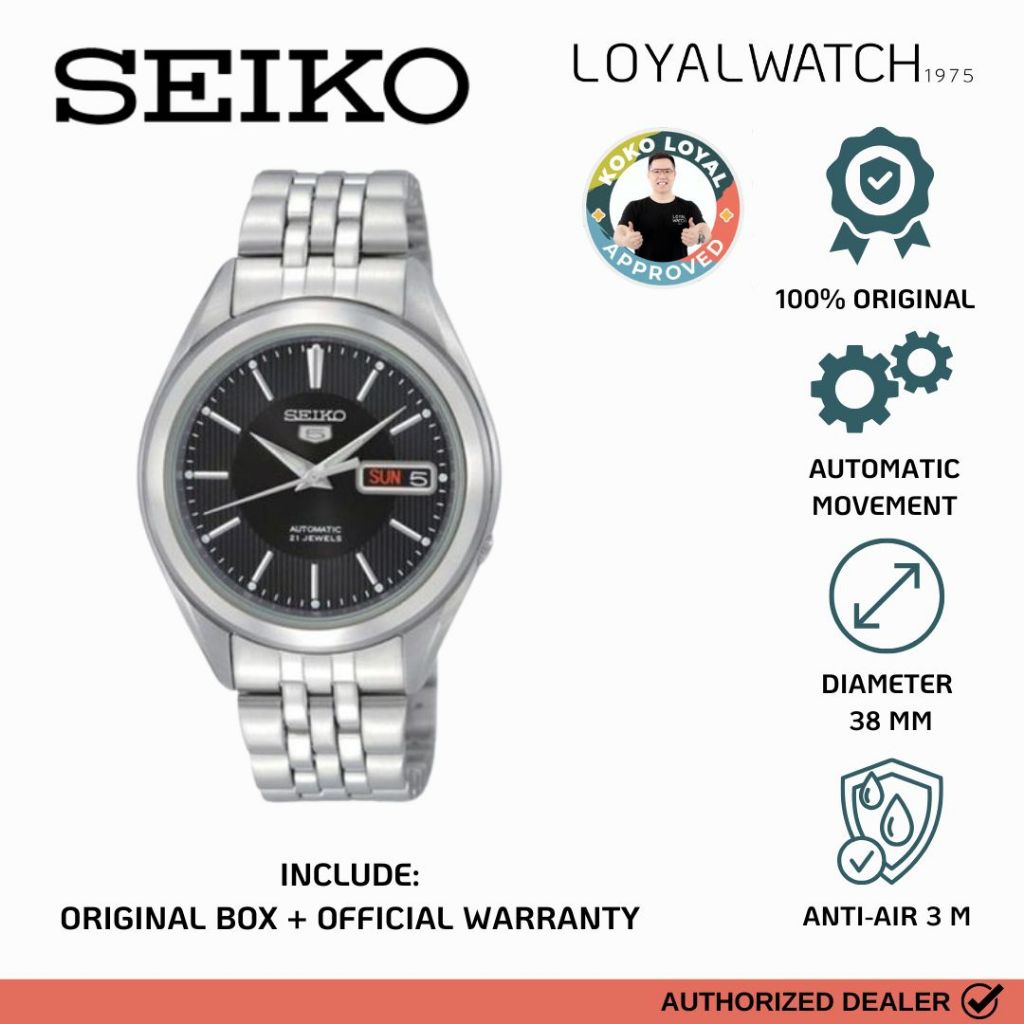 Jam Tangan Seiko 5 Pria SNKL23K1 Original Garansi Resmi