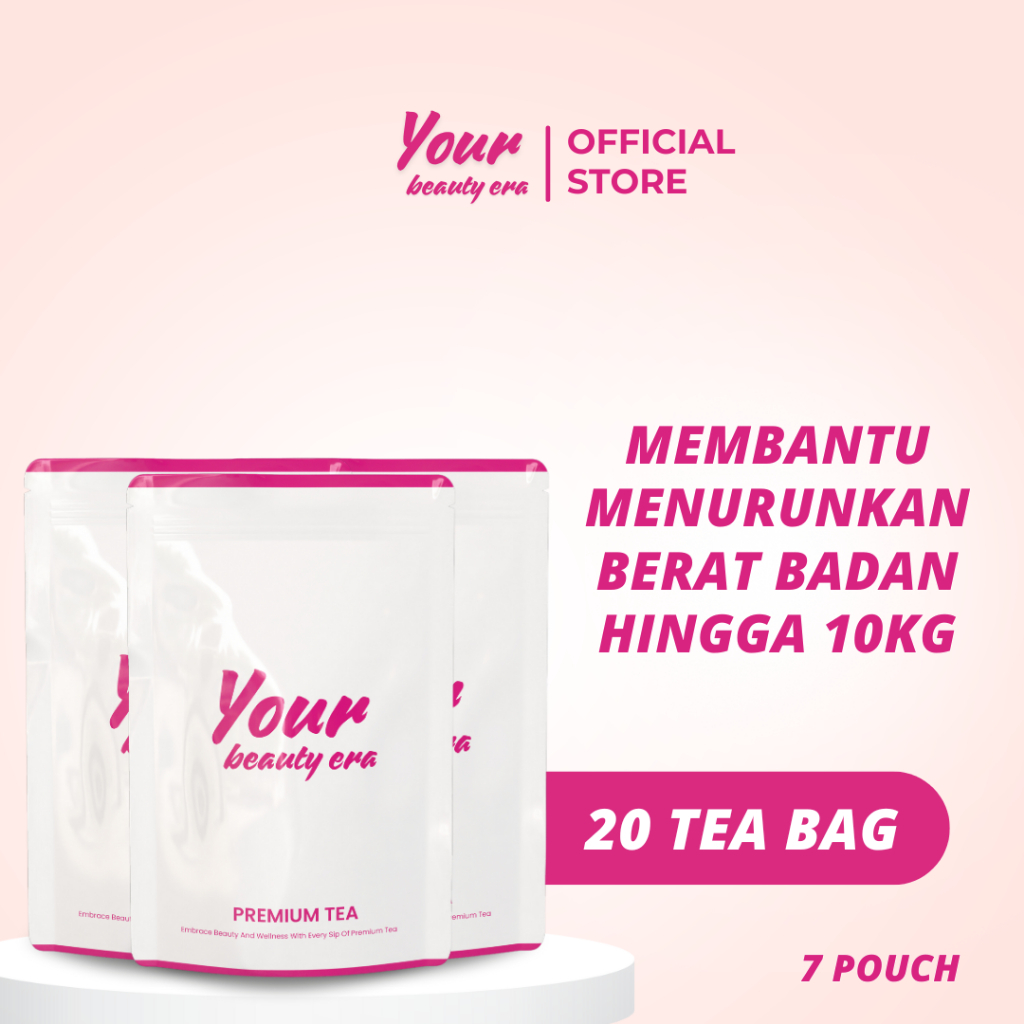

Your Beauty Era - Bundle 7 Pouch Isi 20 Tea Bag | Teh Pelangsing Herbal | Teh hijau | Teh detox Teh Diet Pelangsing Badan Herbal dan Peluntur Lemak Terampuh Detox Herbal