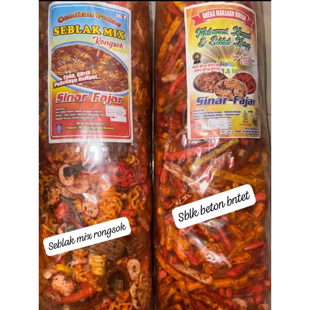 

Kerupuk Seblak Mix 1kg Seblak Kencur Pedas Daun Jeruk Kerupuk Mix Seblak Enak Gurih Pedes Nampol