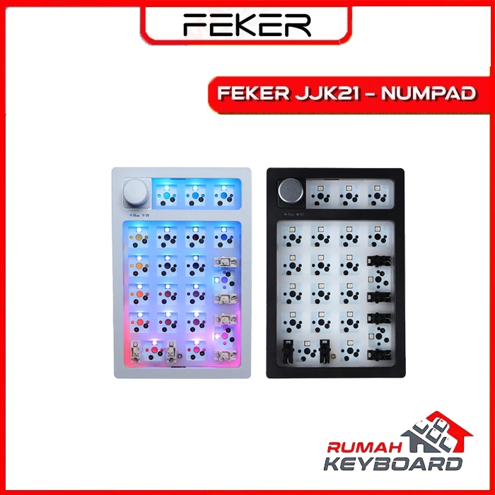 FEKER JJK21 - Numpad - 3 Mode - Gasket - Knob - Mechanical Keyboard