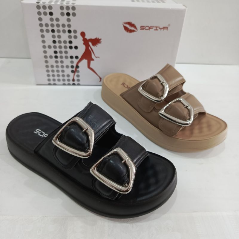 Sandal Sofiya 6980-1 tebal sol 3,5cm | Sandal Import Sofiya | Sandal Fashion Sofiya | Sandal Wedges 