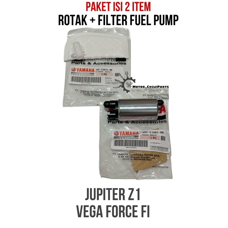 Paket Rotak + Filter Fuel Pump Yamaha Jupiter Z1 Vega Force FI 1DY
