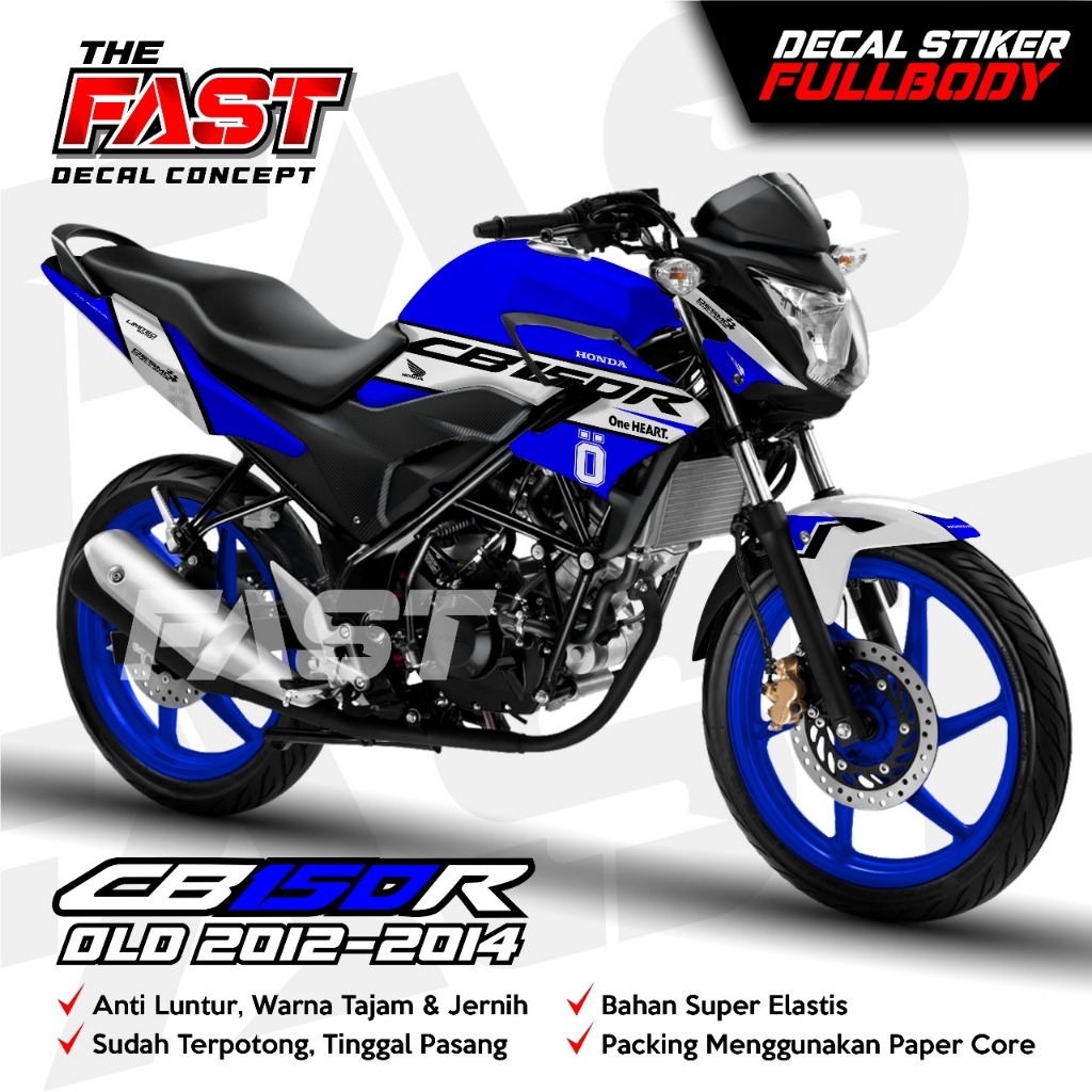 TERBARU Decal Sticker Full Body CB150R Old 2012-2014 - Stiker Decal CB 150R V1 Dekal Stiker lis CB 1