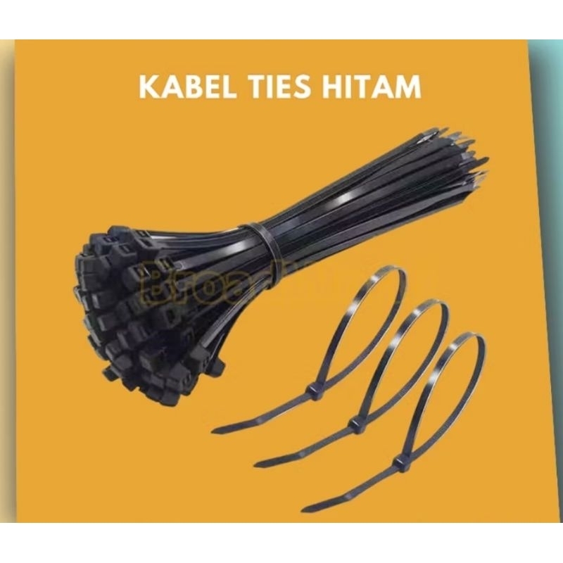 Kabel Tis Cable Ties Tie Nylon Nilon Kecil Hitam / Cable Ties