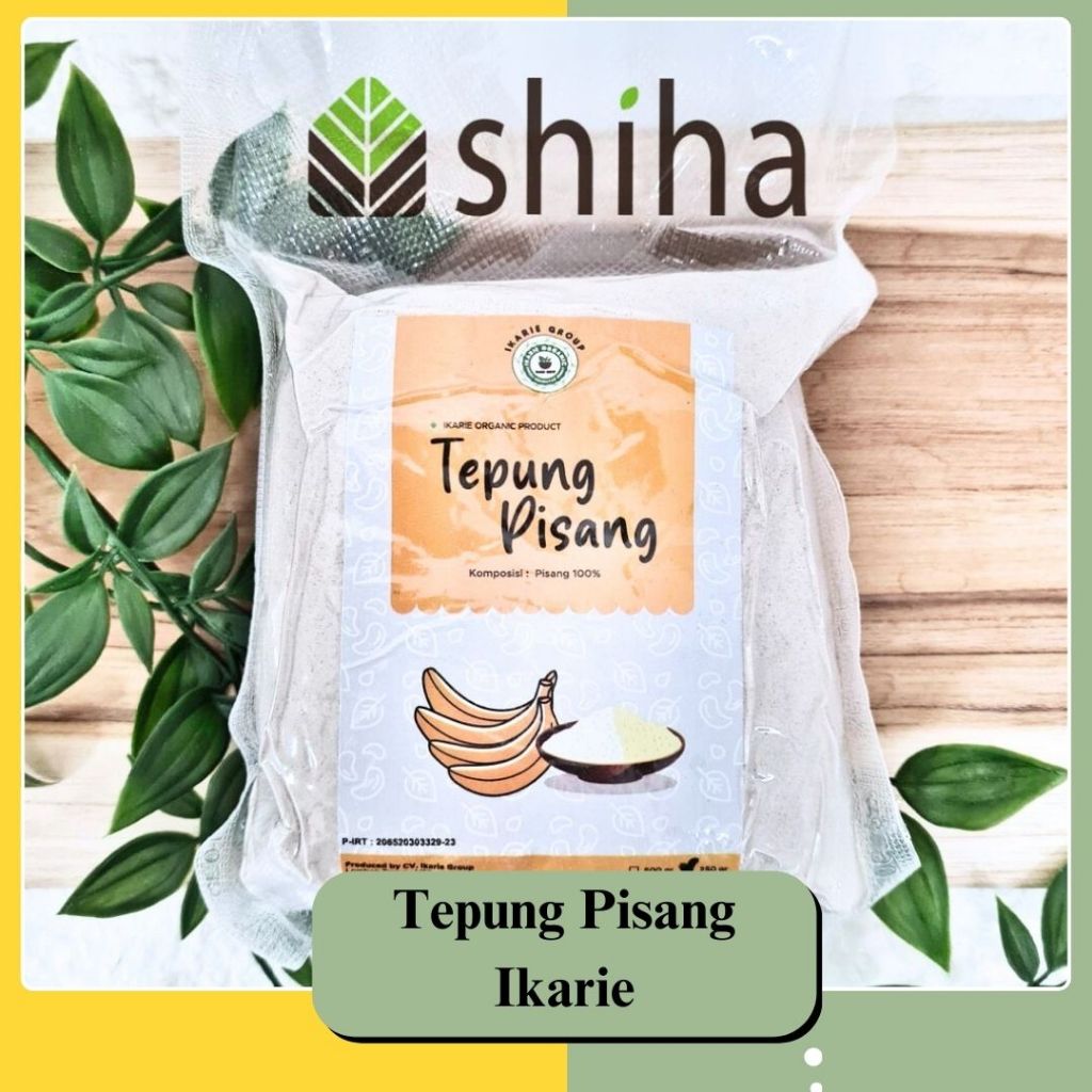 

SHIHA - Tepung Pisang 250gr l Banana Flour - Ikarie Organic l