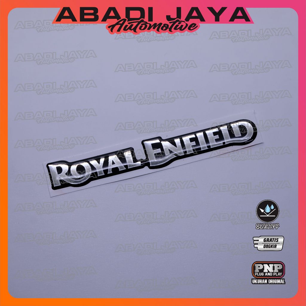 Emblem logo royal enfield / emblem timbul royal enfield / sticker royal enfield / stiker logo royal 