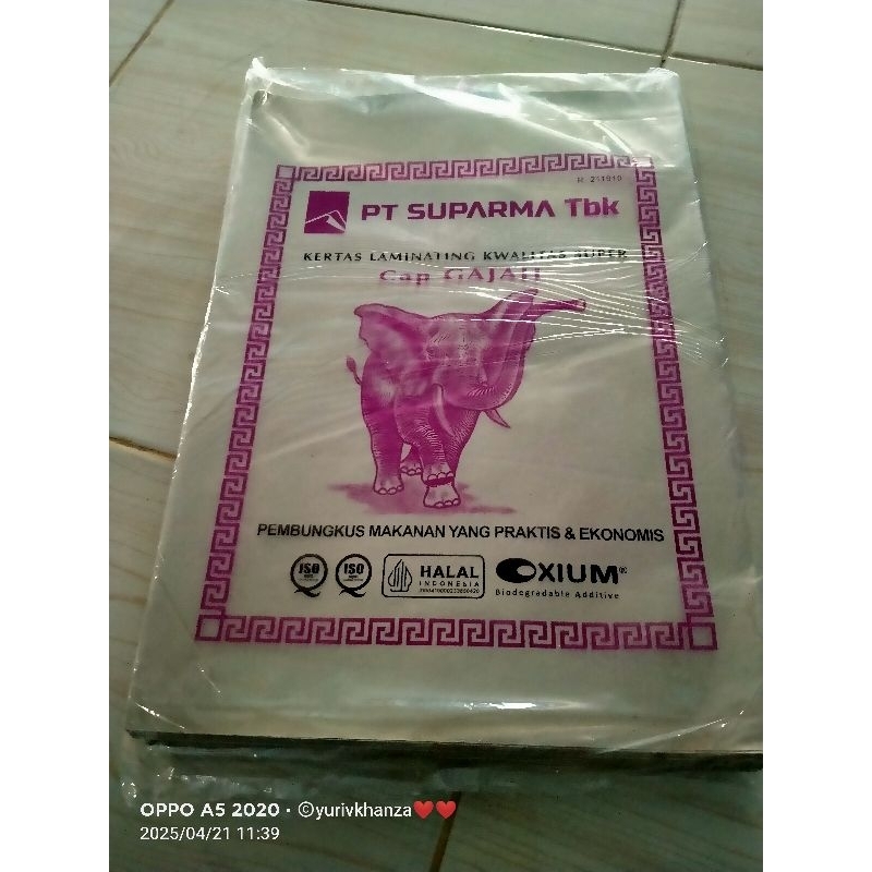 kertas minyak gajah 250 (ikat)