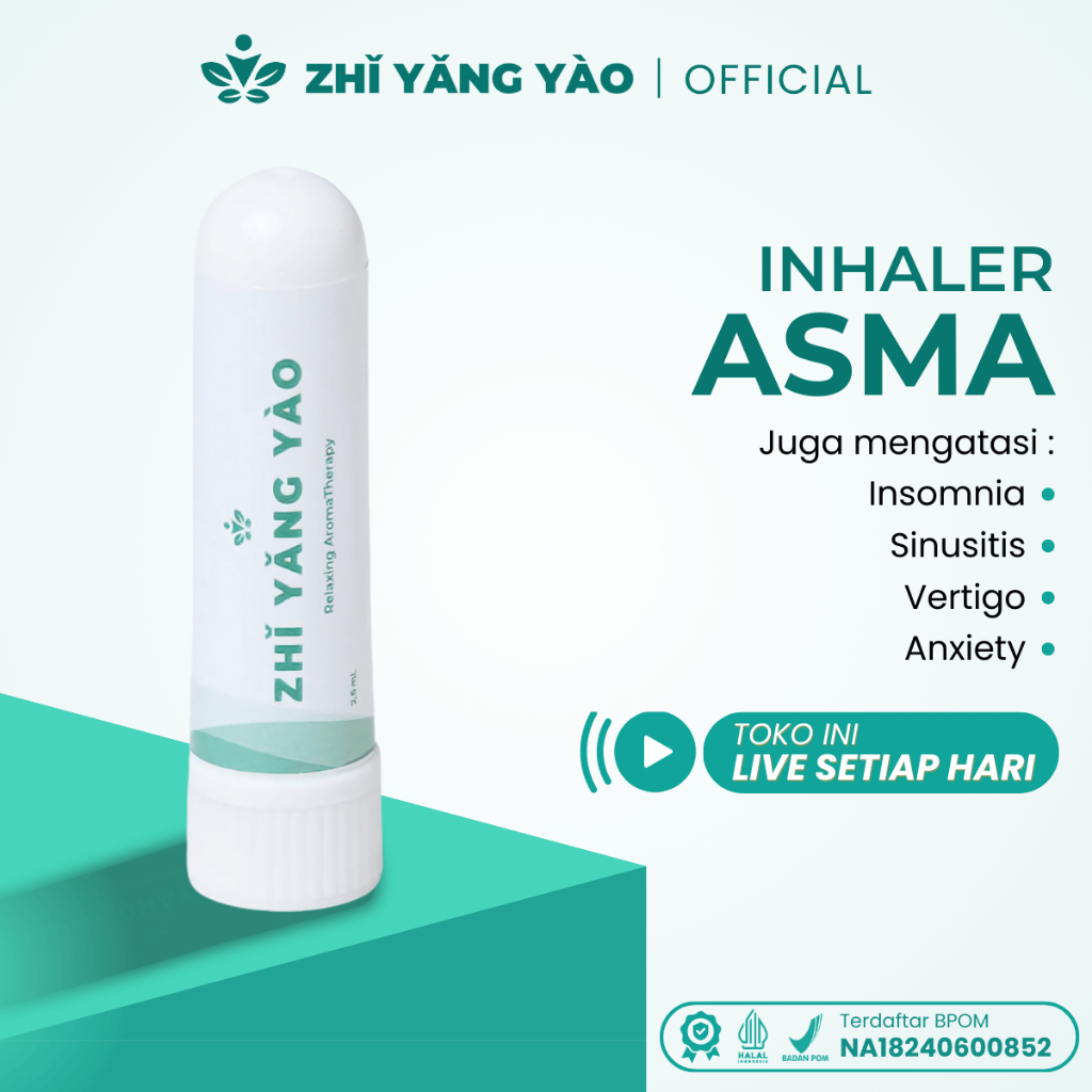 Zhi Yang Yao Inhaler Asma Herbal Pereda Asma Melegakan Gejala Penyakit Asma Ringan Kronis Menahun Or