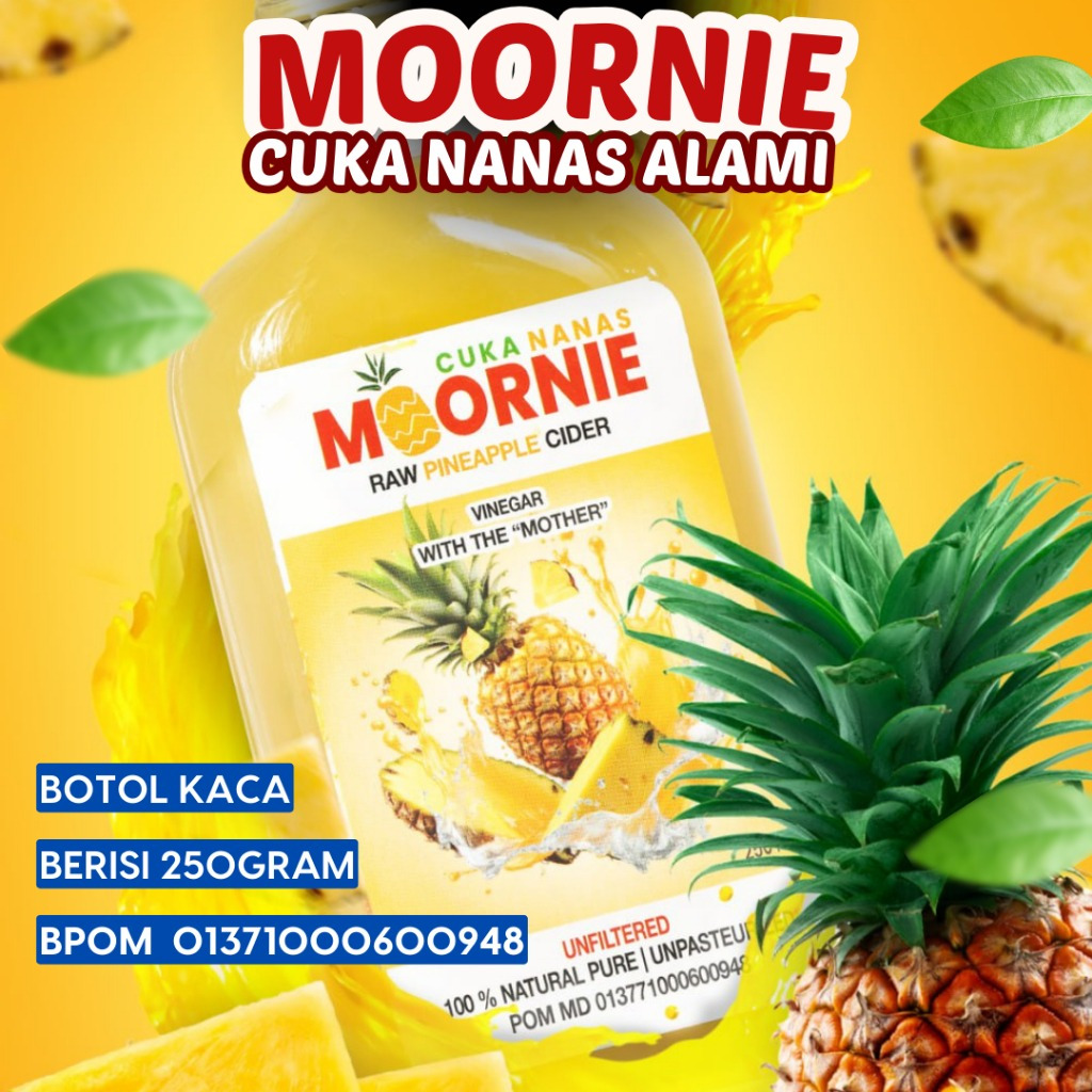 

CUKA NANAS MOORNIE VINEGAR WITH THE "MOTHER" 250ML