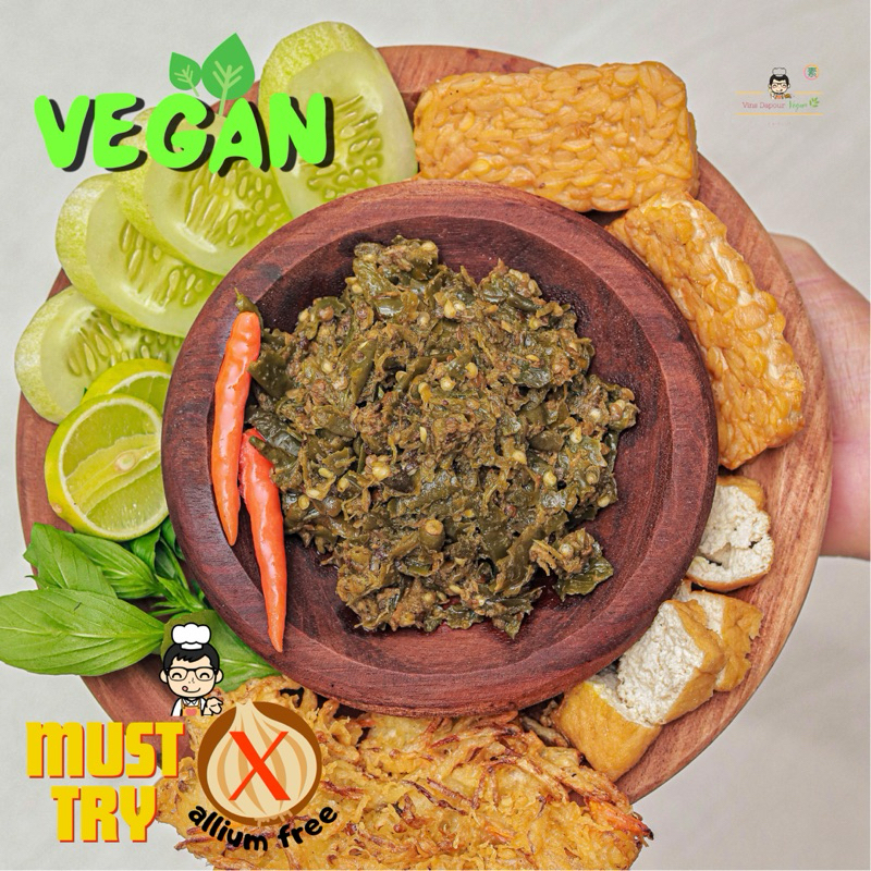 

Vinsdapourvegan - Sambal / Sambel Rendang Vegan Homemade Frozn Food Bahan Beku Allium Free Vegetarian Plant-Based Friendly 200gr