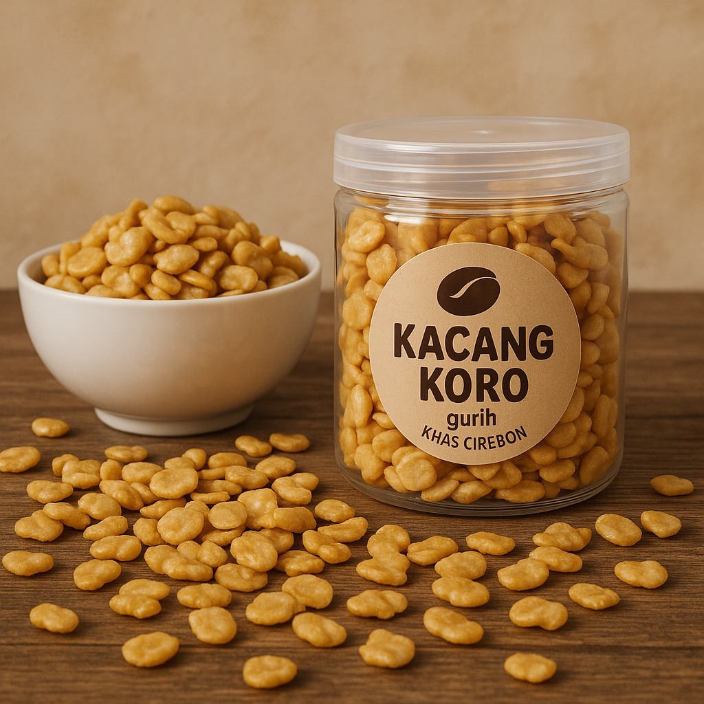 

Kacang Koro Kupas Asin Gurih 260gram khas Cirebon / Kacang Koro Kupas Gurih dan Renyah