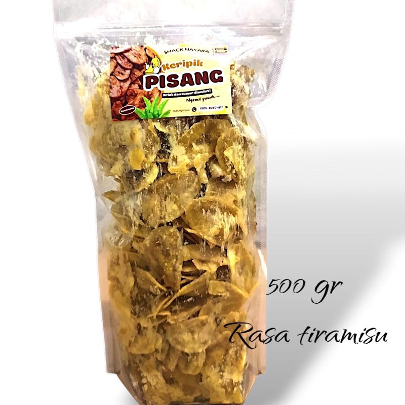 

Keripik Pisang Lumer Tiramisu 500 gram Nagih di Lidah