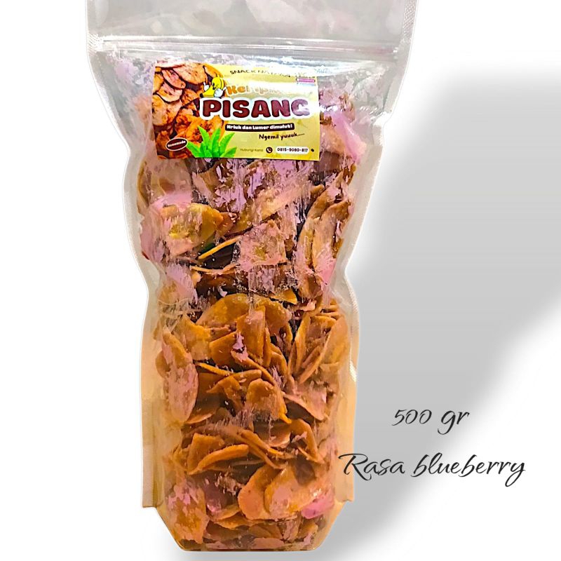 

Keripik Pisang Lumer Beluberry 500 gram Keriuk di mulut