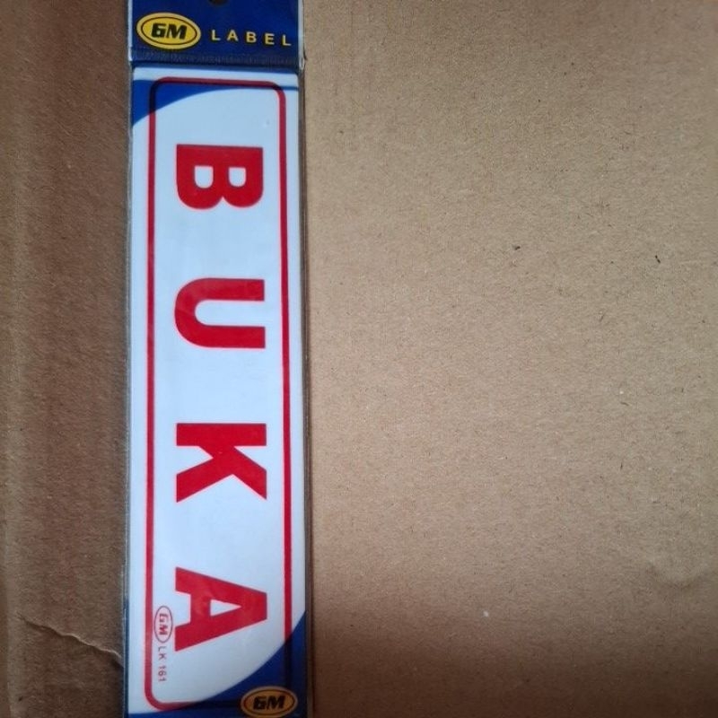 

acliric sign BUKA gm label
