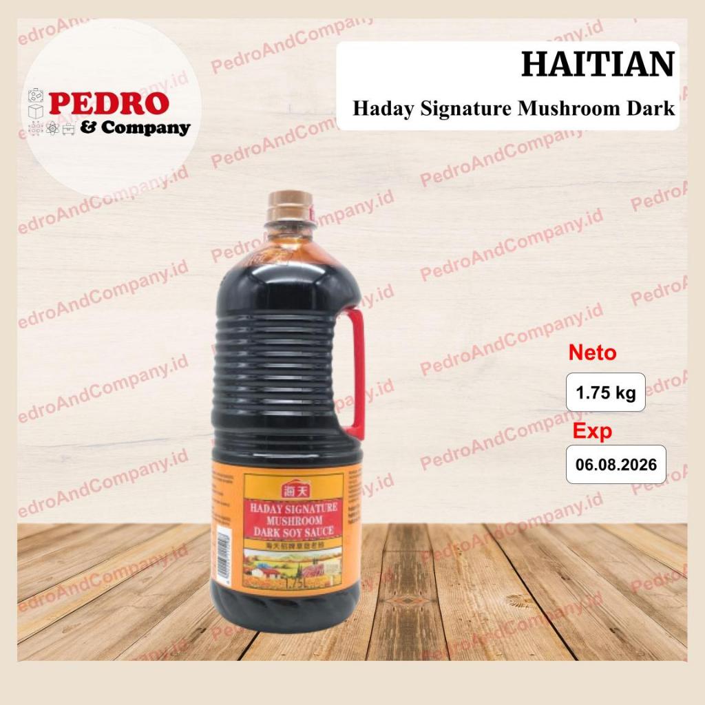 

Haitian Haday soy dark mushroom sauce 1.75 L - kecap asin jamur hitam.