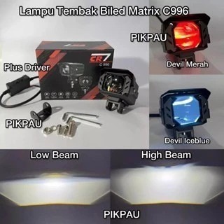 CR7 Lampu Tembak Biled Flat Cut High Low C996 Original Waterproof