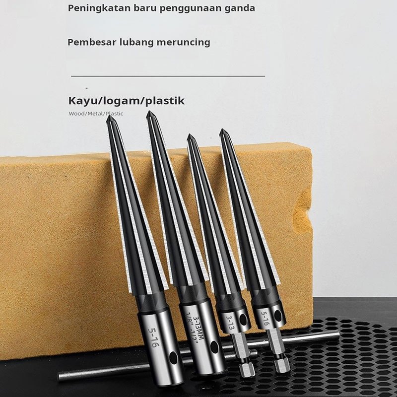 Alat reamer kayu yang meruncing Alat reamer tangan Bor listrik Alat reamer berbentuk T Alat talang l