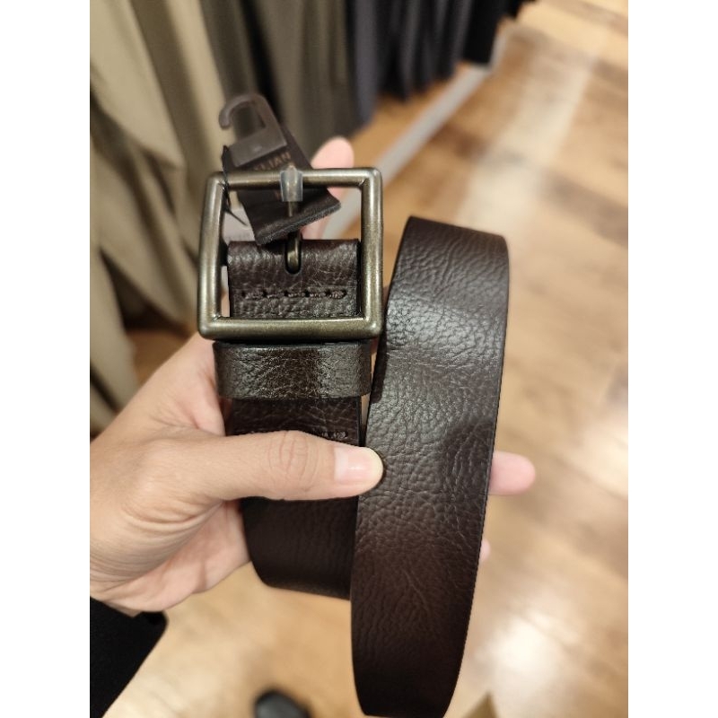 Ikat Pinggang Kulit Italia Vintage Pria Uniqlo (Unisex)