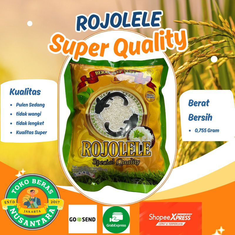 

ROJOLELE KUALITAS SUPER - BERAS PULEN SEDANG BUKAN KEMASAN LAMA