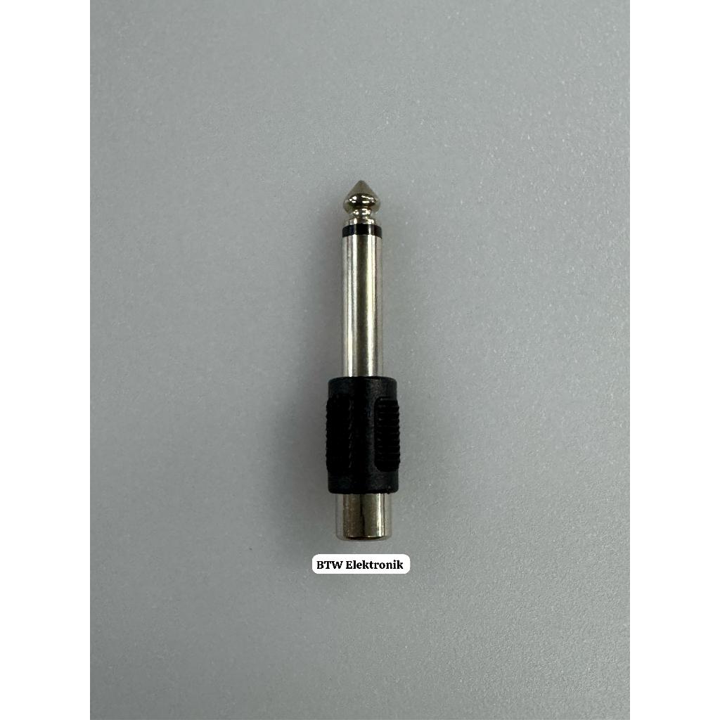 Jack RCA to Jack Akai Mono Plastik Converter Microphone Input Speaker