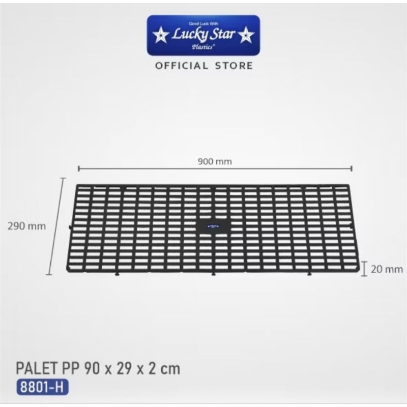 

Palet plastik pp / alas kandang / tatakan barang / gudang/ rumah /toko 90x30x2cm
