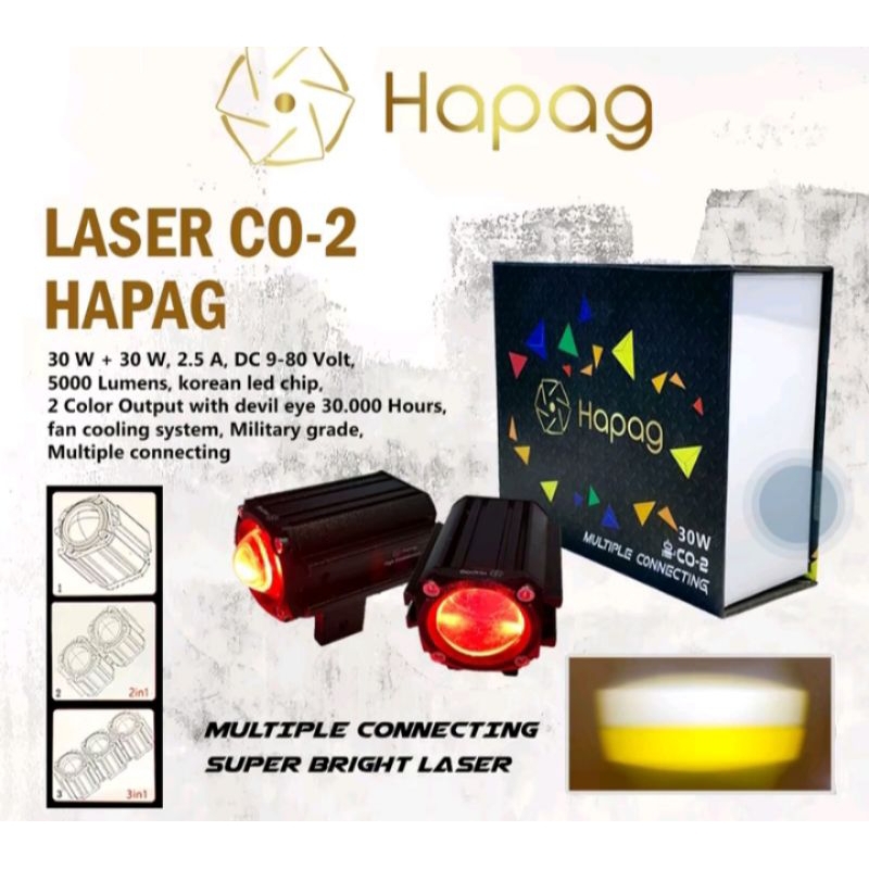 Lampu Tembak Laser CO-2  Multiple CONNECTING 30 Watt BULLAES D2 CO2