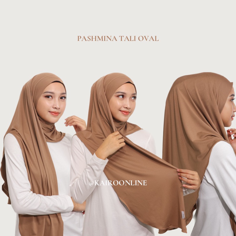Kairo Hijab - Pashmina Oval Tali - Kerudung Hijab Pashmina