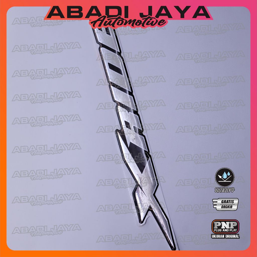 Emblem Yamaha Xride / Emblem Timbul Yamaha Xride / Emblem Titanium Xride / Stiker Logo Yamaha Xride