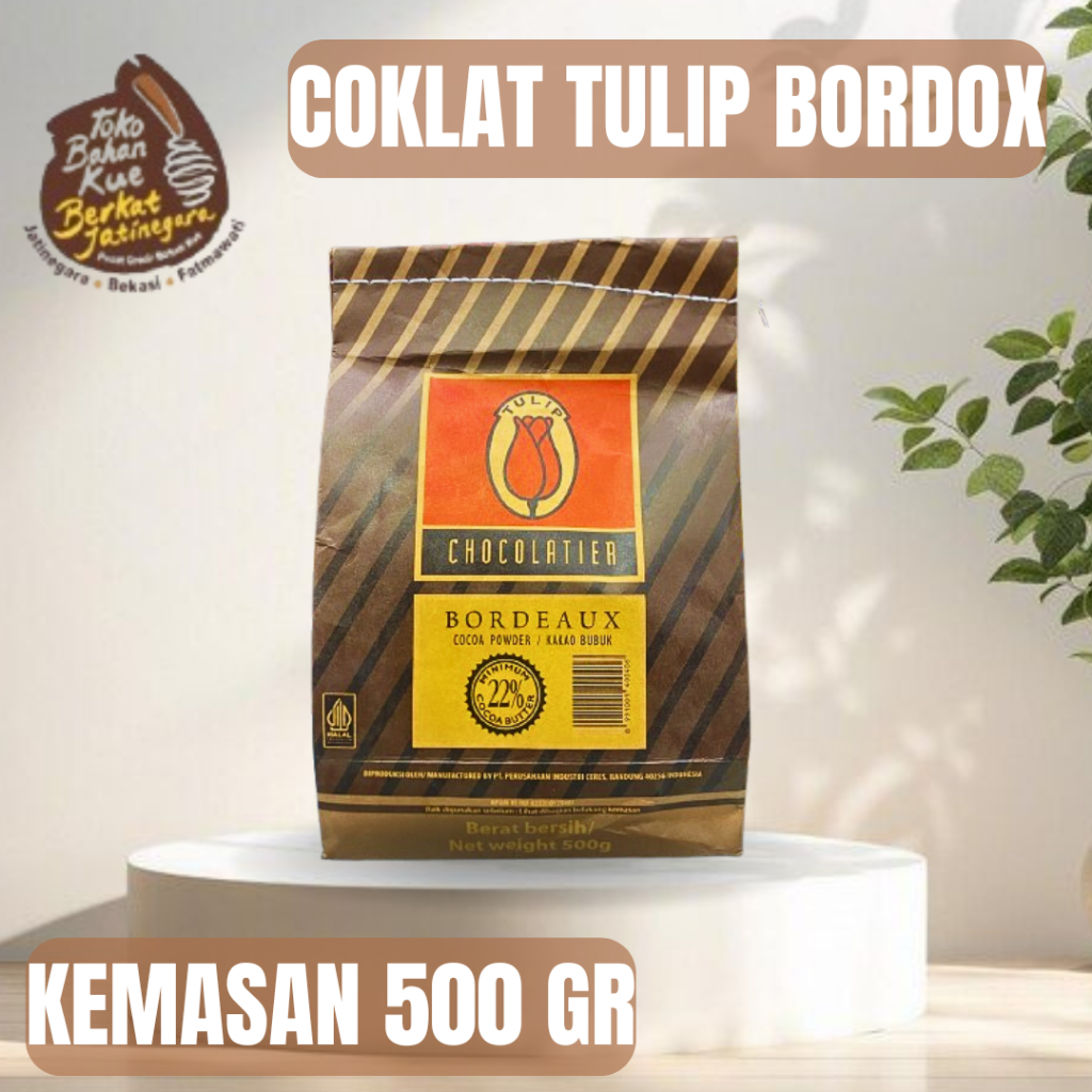

COKLAT BUBUK BORDOX KEMASAN 500 GR / TULIP BORDOX / COKLAT BUBUK
