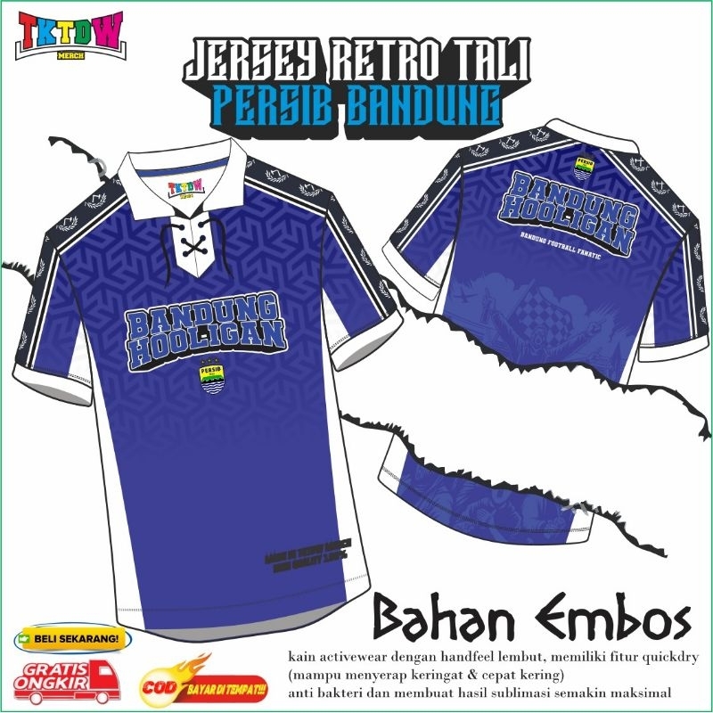 JERSEY SUPORTER ( PERSIB BANDUNG ) RETRO TALI