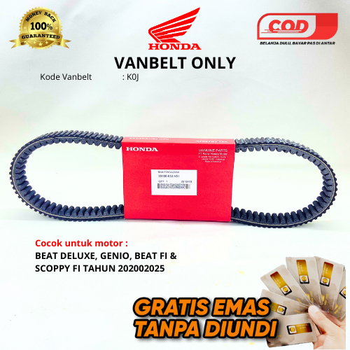 VANBELT VBELT GENIO/BEAT LED/SCOOPY 2019-2024 NEW GRATIS VANBELTNYA
